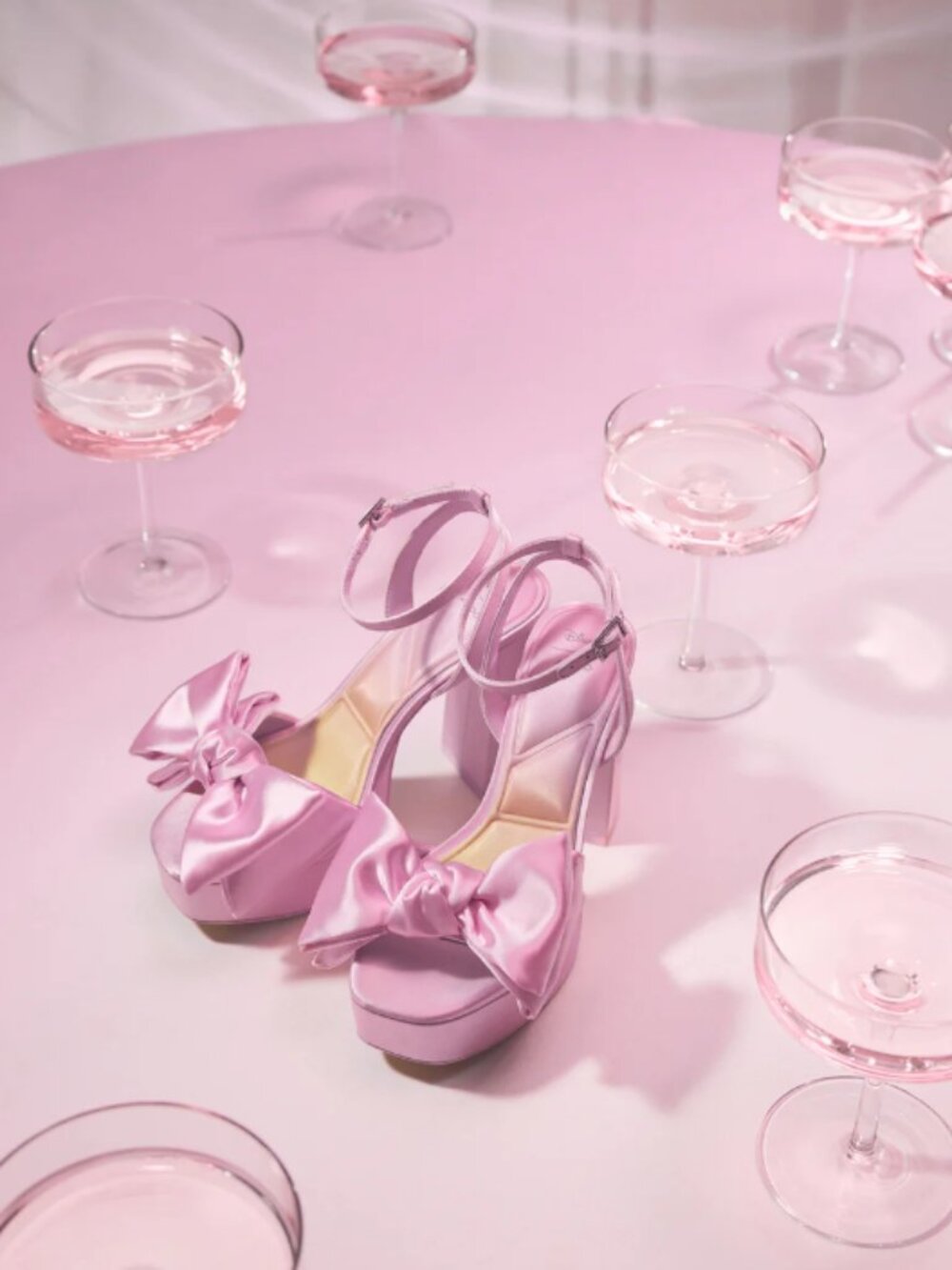 ALDO x Disney - "Stepsister" Pink Bow Heeled Sandals